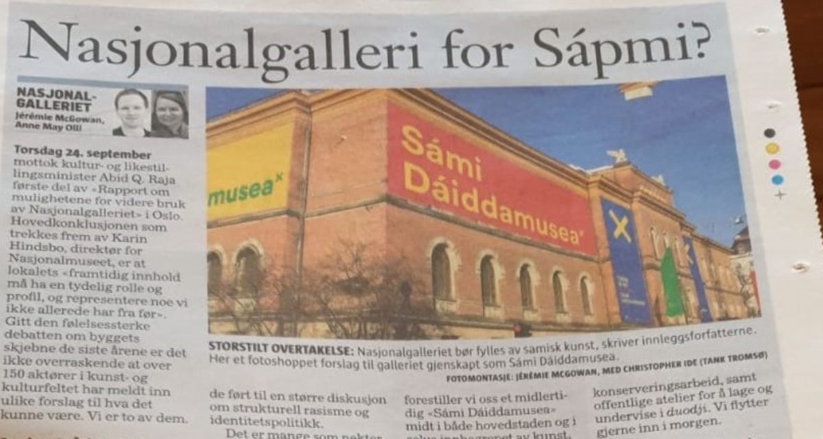 Nasjonalgalleri for Sápmi?