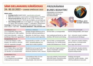 tekst med program til samisk språkuke